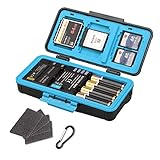 LYNCA Kamera-Batteriefach, Speicherkarten-Hartschalen-Schutzhülle...