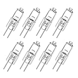 Haraqi G4 halogenlampen，8 Stück 20 Watt G4 Halogen-Stiftsockellampe...
