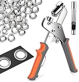 Ösenzange für planen & stoffe - Profi Ösenzange mit 300 Ösen (Ø 10mm),...