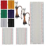 GTIWUNG 170 & 400 & 830 Tie Points Mini Breadboard Kit, Lötfreie Prototyp...