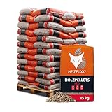 HEIZFUXX Holzpellets Red Hartholzpellets Heizpellets Kaminpellets Ofenpellets...