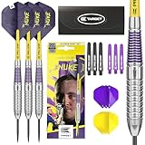 Target Darts Luke Littler Brass Steel Tip Darts Set – 22G Steel Tip Dart, Das...