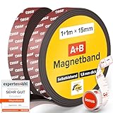 X-BET MAGNET Magnetic Tape A+B 1 Metre + 1 Metre x 1.5 cm - Self-Adhesive...