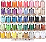 New brothread 40 Brother Farben Polyester Maschinen Stickgarn 500M (550Y) für...
