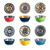 HENXFEN LEAD Dessertschalen, Snackschale 360ml, Salatschüssel aus Porzellan...