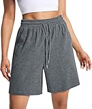 EBANKU Damen Sweatshorts, lässige Sommer Lounge Laufshorts, Bequeme Sportshorts...
