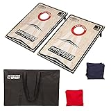 Profi Series Cornhole Doppel Komplett - 2X 90x60cm inkl. 8 Bean Bags -...