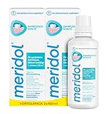 meridol Mundspülung 2x400ml - antibakterieller Effekt für gesunde Zähne &...