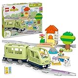 LEGO DUPLO Town Interaktive Abenteuer-Eisenbahn - Motorikspielzeug mit Lichtern...