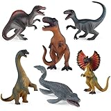 LiRiQi Dinosaurier Figuren Spielzeug Set, 6 Stück Jurassic...