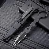 Amacigana Klein Messer, EDC Messer mit Kydex Scheide, Pocket Knife, 17CM 440C...