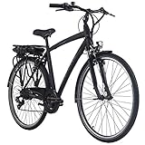 Adore Alu E-City Bike Herren Versailles 28'' schwarz 250 Watt Li-Ion 36V/10,4 Ah...