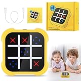 Tic-Tac-Toe Elektronisch Spiel, 3-In-1 Tragbare Handheld Tik Tak Toe...