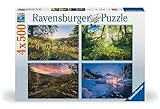 Ravensburger Puzzle - 4 Jahreszeiten - 4X 500 Teile Puzzle für Erwachsene und...