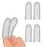 ALMYMM 4 pcs Fingerhüllen Silikon Masturbation, Sexfinger Ticklers Set G-Punkt...