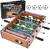 GOLDGE Mini Kickertisch Fußballtisch Kicker inkl. 4 Kickerbälle Maße 34.5 *...