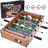 Goldge Mini Kickertisch Fußballtisch Kicker inkl. 4 Kickerbälle Maße 34.5 *...