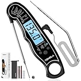 Fleischthermometer Digital Bratenthermometer, 2-in-1 Grillthermometer mit 2...