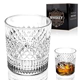 Whiskyglas, Wassergläser 335 ml, Transparent Trinkgläser, Kristallglas,...
