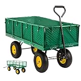 Miweba Bollerwagen MB-700 | 𝟕𝟎𝟎 kg Traglast - Luftreifen - Wände...