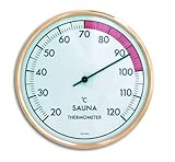 TFA Dostmann Analoges Sauna Thermometer, 40.1011, hitzebeständige Materialien,...