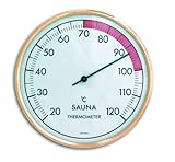 TFA Dostmann Analoges Sauna Thermometer, 40.1011, hitzebeständige Materialien,...