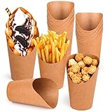 50 Stück Kraftpapier Becher 12oz Frites Halter Bubble, Waffeleisen Tüten,...