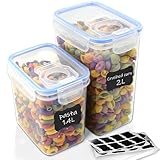 Hibisaws Vorratsdosen 2er Set mit universellen Deckeln – Passend für alle...