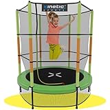 KINETIC SPORTS Kinder Trampolin Jumper 140 cm - Inklusive Gummiseil Federung,...