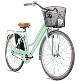 Bergsteiger Amsterdam 26 Zoll, 28 Zoll Damenfahrrad, ab 150 cm, Korb,...