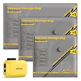 Vakuumbeutel für Kleidung mit Kabellose Vakuumpumpe – 15er Set Vakuumbeutel...