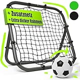 BENTSON Rebounder für Fußball Kinder und Profis I Inkl. Ersatznetz I Robuster...