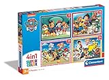 Clementoni - 21513 - Supercolor Puzzle 4 In 1 - Paw Patrol - Puzzle 12,16,20,24...