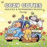 Cozy Cuties: Malbuch für Erwachsene, Teenager und Kinder (Cozy Spaces Coloring)...