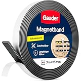 GAUDER Magnetband selbstklebend stark - Magnetstreifen zuschneidbar mit hoher...
