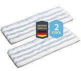 Wischmoppbezug Ersatzbezug DOPPELPACK SET für 40 cm Wischmopp Klapphalter MADE...