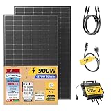 Solakon® 900W Balkonkraftwerk - Balkonkraftwerk 800W komplett Steckdose -...