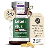 Leber Plus hochdosiert - 80% Silymarin, Mariendistel Kapseln mit Artischocke,...