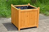 Mucola Blumenkübel aus Holz 50cm Pflanzkasten Garten Terrasse Pflanzkübel |...