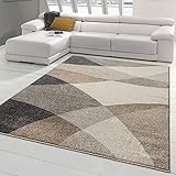 Teppich-Traum Designerteppich Foyer Diele | rechteckig | abstraktes Muster in...