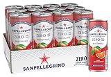 San Pellegrino Blutorange Zero Added Sugar, Blutorangen-Limonade mit 10%...