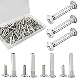 Möbelverbindungsschrauben Schrankverbinder Möbelverbinder Schrauben 60Stk M4 x...