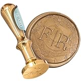 SEALED® Personalisierter Siegelstempel mit Wunschinitialen für Hochzeit und...