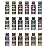 INK LAB Metallic Acrylfarben Set 18 x 60 ml, Wasserdichte lichtbeständige...