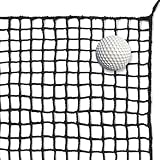 EMEKIAN 3m x 4.5m Schwarzes Polyester Golf Übungszaunnetz, Schwerlast...
