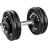 MOVIT® Kurzhantel PRO Set, Gusseisen Hantel, 1x 25kg, Stange 30mm Standardnorm,...