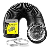 Trockner Abluftschlauch – Flexibler Schlauch 10 cm Ø, 2,4 m Lang, 4-lagig &...