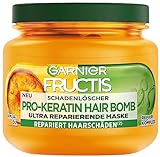 Garnier Fructis Reparierende Haarmaske, Haarkur gegen Spliss und Haarbruch, Für...