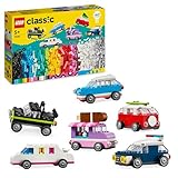 LEGO Classic Kreative Fahrzeuge, Bausteine-Set für Bunte Modellautos inkl. LKW,...
