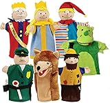 roba Handpuppen-Set 7-Fach - Kasperlefiguren, Handpuppen aus Stoff fürs...